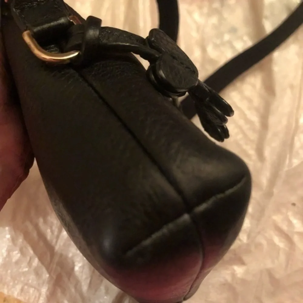 Tory Burch black leather mini bag crossbody authentic